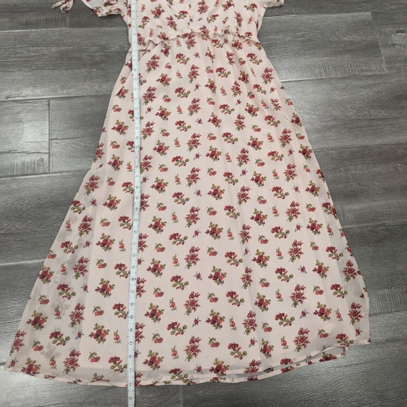 Madewell Tie-Sleeve Ruffle-Waist Midi Dress - Picture 12 of 14